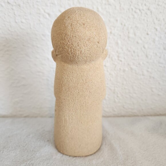 Sand Art Girl with Bouquet of Flowers Sculpture Belgium Figure Registered 6 in. - Picture 2 of 10